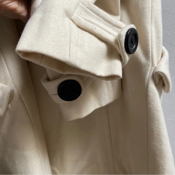 Guess wool blend button trench jacket coat Sz XS - Picture 5 of 14